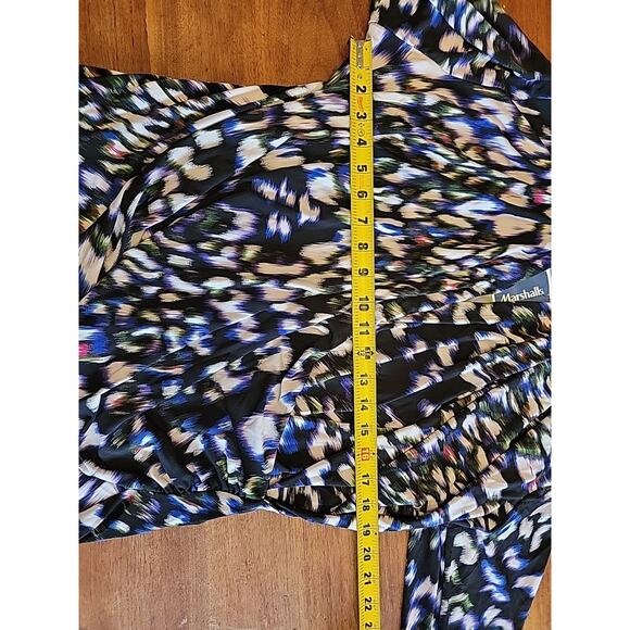 New Vince Camuto Long Sleeve Blouse Multi Color Shirt Plus Size 3x - Picture 9 of 10